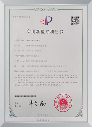 公司专利证书