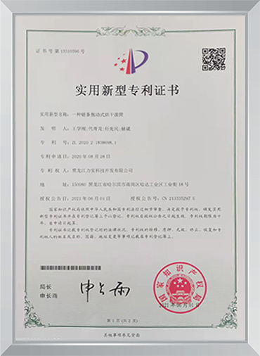 公司专利证书