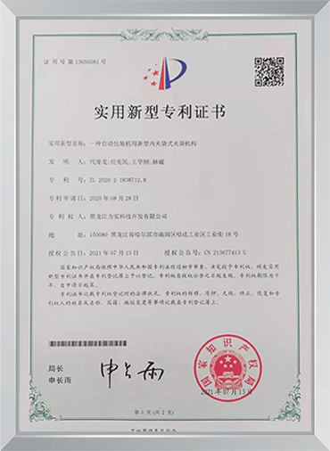 公司专利证书
